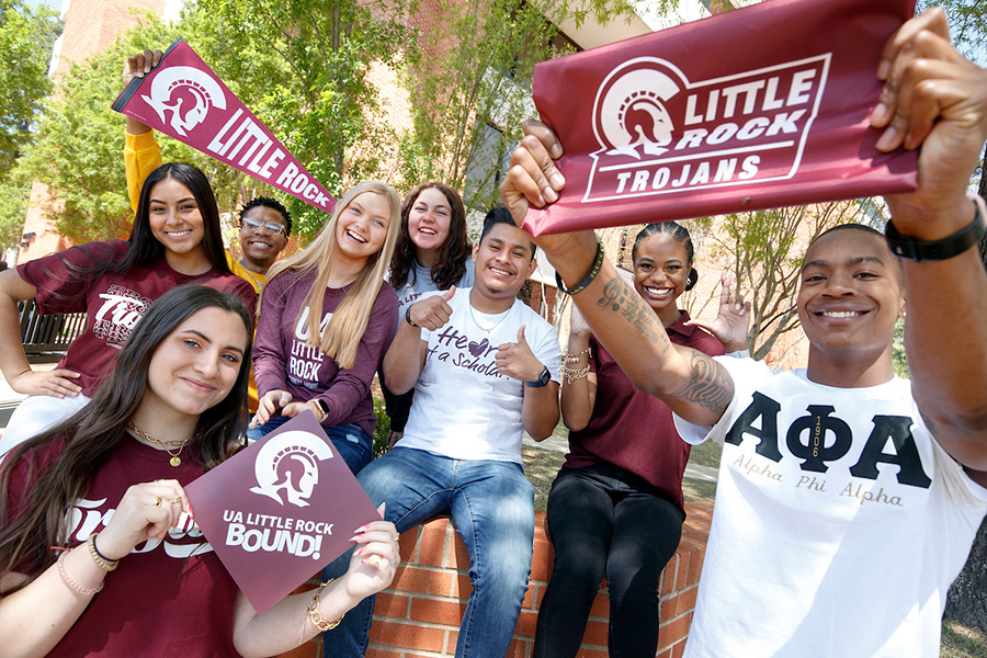 UA Little Rock Holding Swag