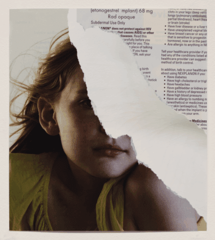 Skylar Boone, BFA student, collage artwork, untitled.