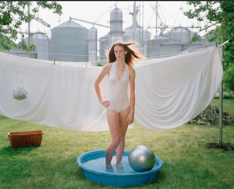 (untitled) Alicia in the Pool, color photograph, 2026