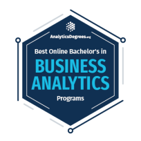 Best Online Business Analytics Degrees badge