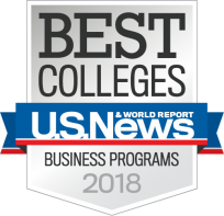 US News 2018 Best Colleges Business Programs badge
