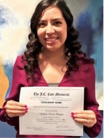 HR student wins J.C. Cote Scholarship Award