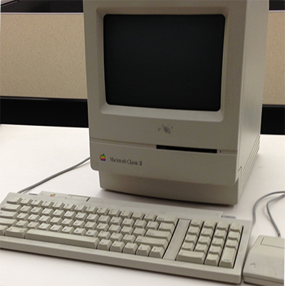 Photo of a Mac Classic II computer