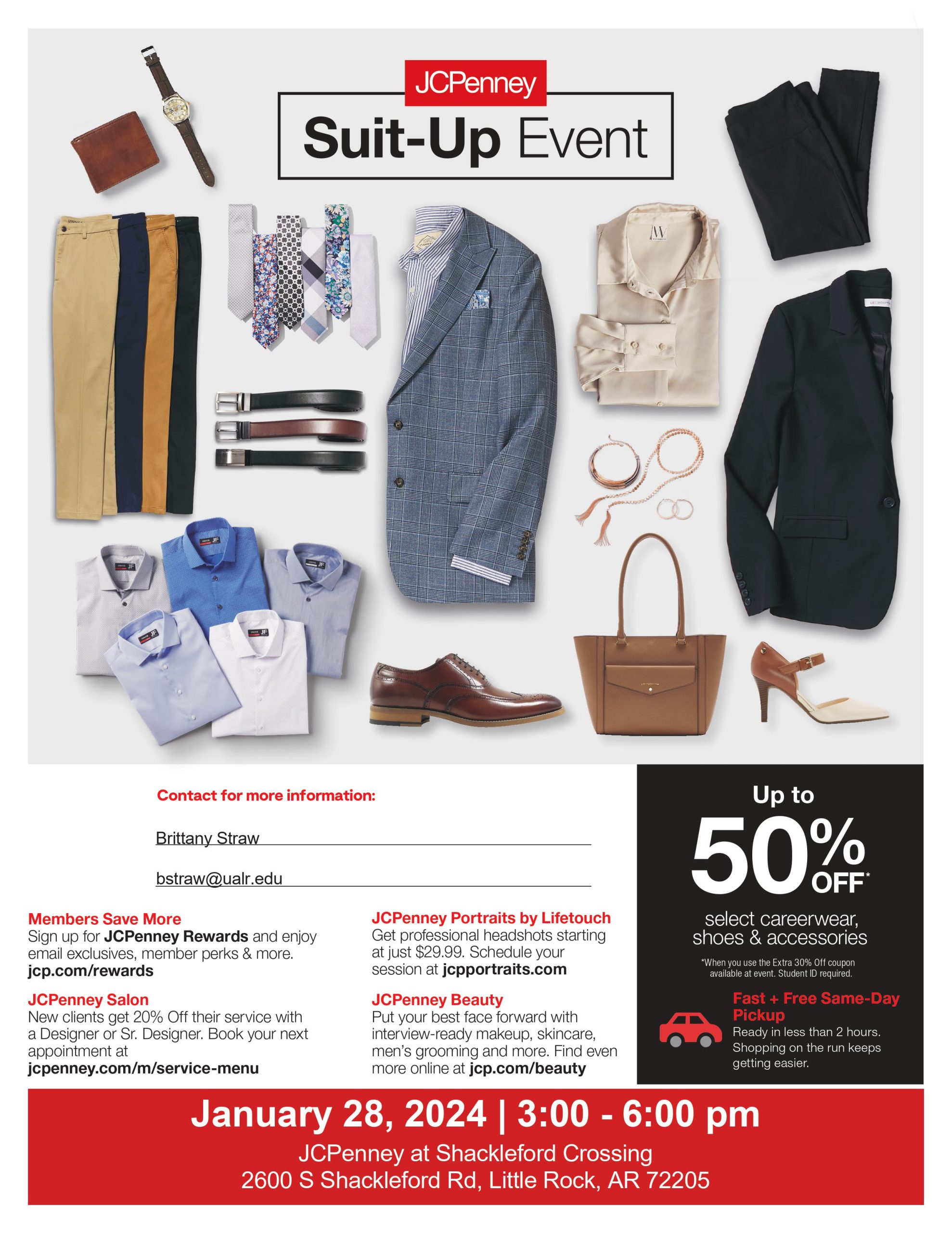 Suit-Up Event with JCPenney - Career Services - UA Little Rock