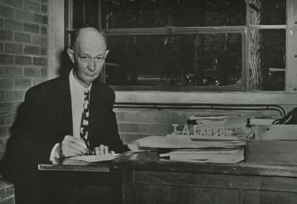 John A. Larson - president of Little Rock Junior College from 1929 until his death in 1949
