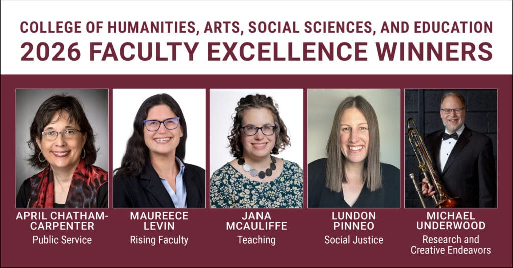 2026 CHASSE Faculty Excellence winners.
