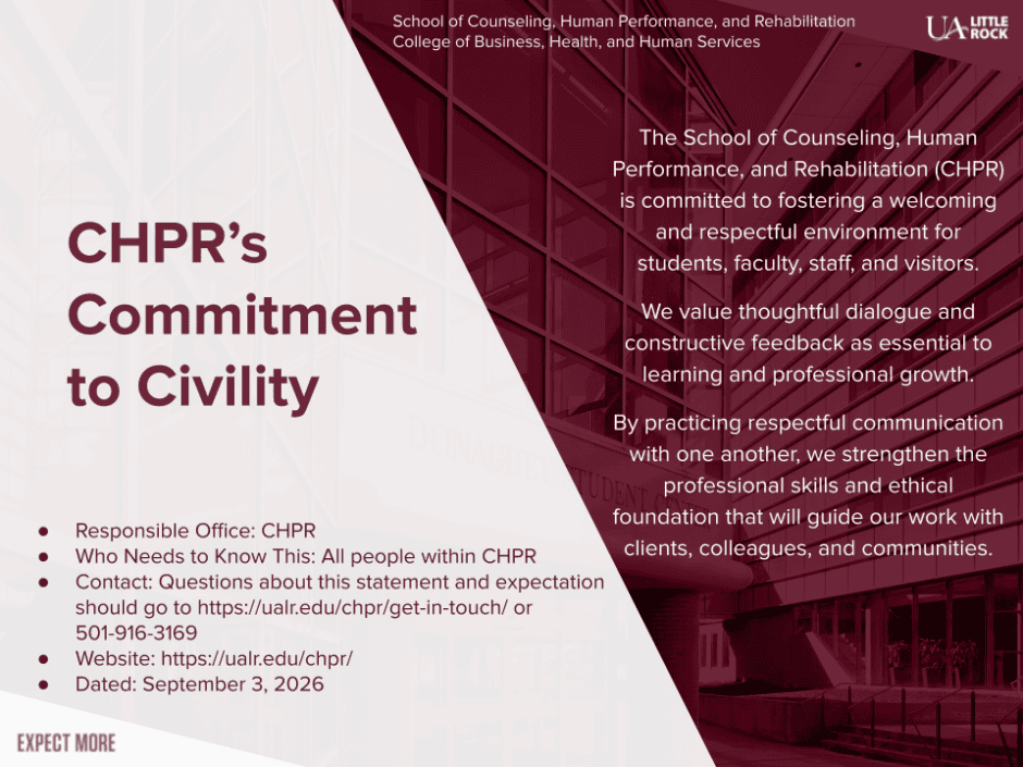 CHPR’s Commitment to Civility