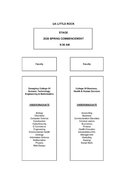 9:30 AM Commencement Seating Chart