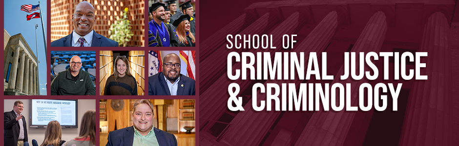 Collage of criminal justice degree students and faculty