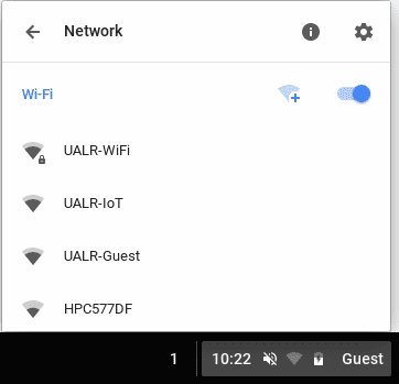 Click UALR-WiFi
