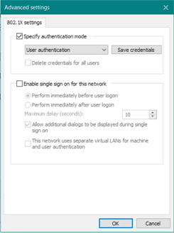 Save Credentials Screen