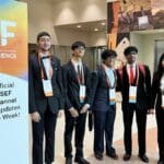 central high student ISEF participants posing