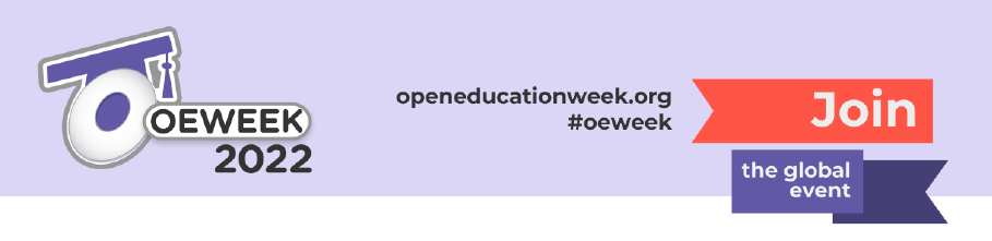 Open Education Week 2022, March 7 - March 11 page banner image