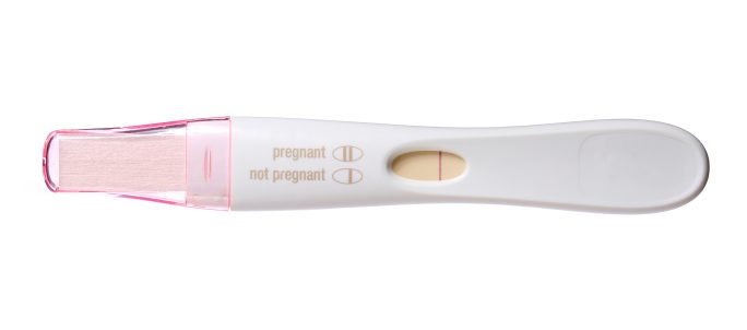 Image of negative pregnancy test