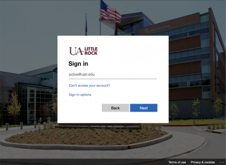 The future cloud-based SSO log-in form asks for your university email address.
