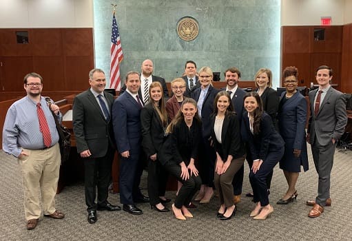 Bowen RWA students at the US District Court