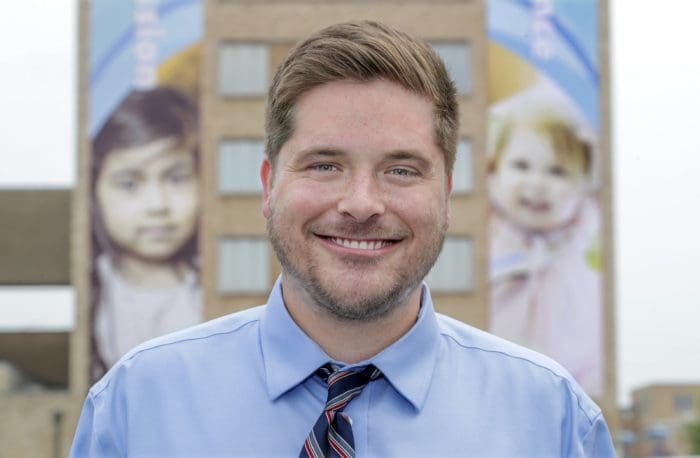Photo by BENJAMIN KRAIN --06/28/19--.UA Little Rock William H. Bowen School of Law student Caleb Conrad is working a summer internship at Arkansas Children's Hospital with the Medical-Legal Partnership offering legal aid to patients and families and staff.