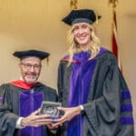 Dean Colin Crawford honors Judge Wendy Scholtens Wood
