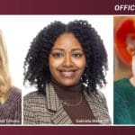 Mary-Scott Timmis, Gabriela Wells, and Amy Rhea's headshots