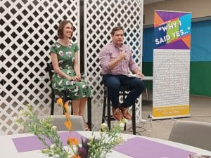 Dr, Glazier and Dr. Rev. Preston Clegg talk about