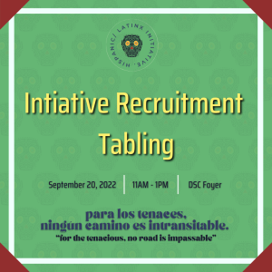 Initiative Recruitment Tabling flyer