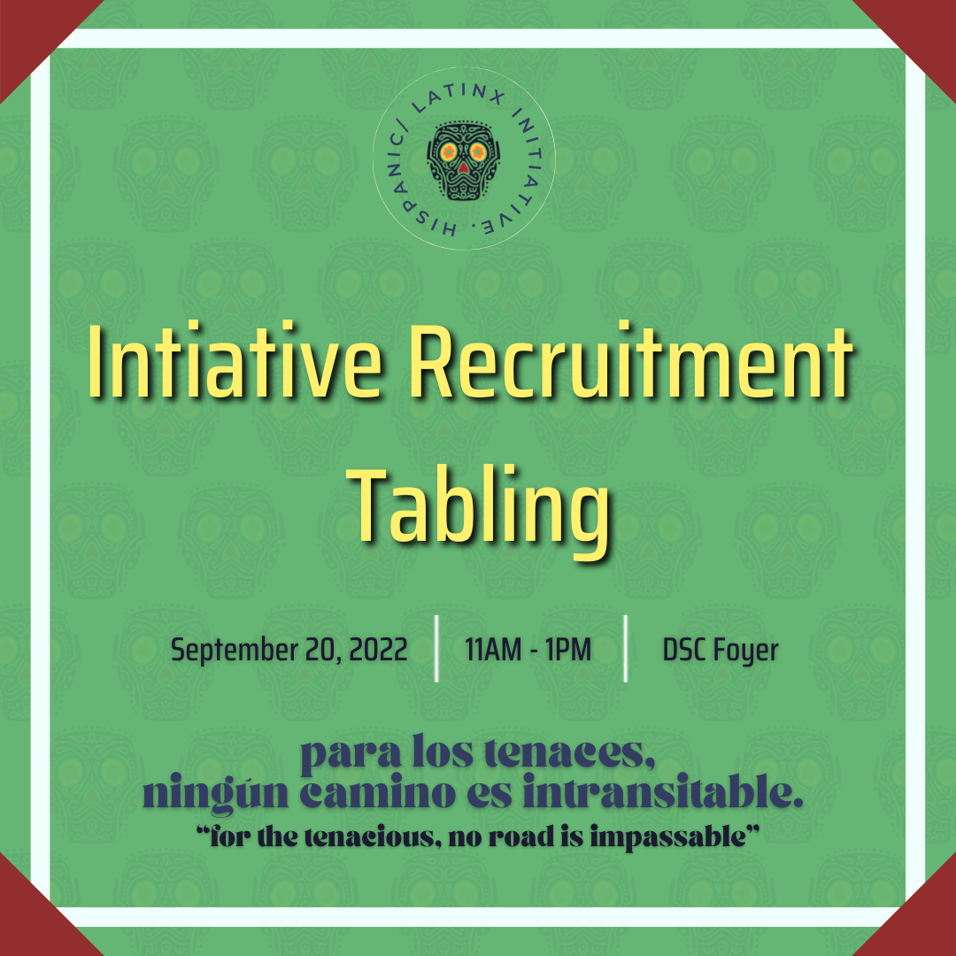 Initiative Recruitment Tabling flyer