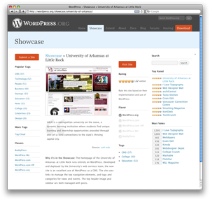 ualr.edu featured on wordpress.org