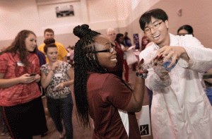 Student Organization Fair during the new student orientation 2015 at UALR