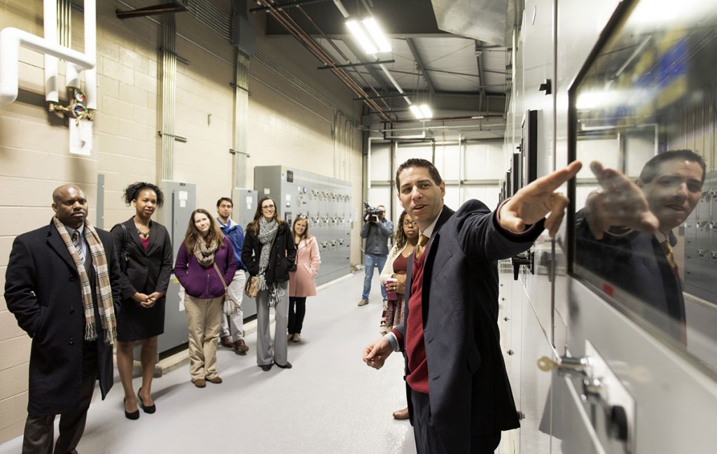 Photo of the Dec. 2 power generator open house tour of the facility that opened in July