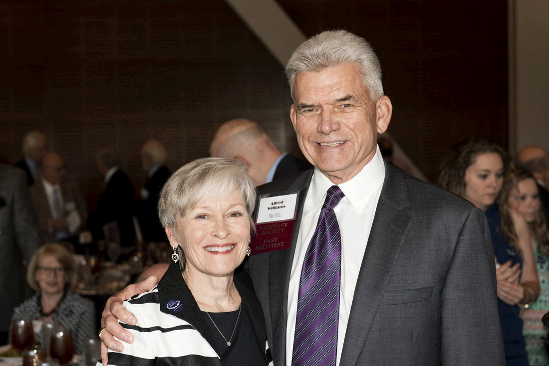 the 2016 Distinguished Alumni Award recipient, Elaine Eubank, and her husband, Alfred Williams, are pictured at the Distinguished Alumni Luncheon. Photos by Lonnie Timmons III.