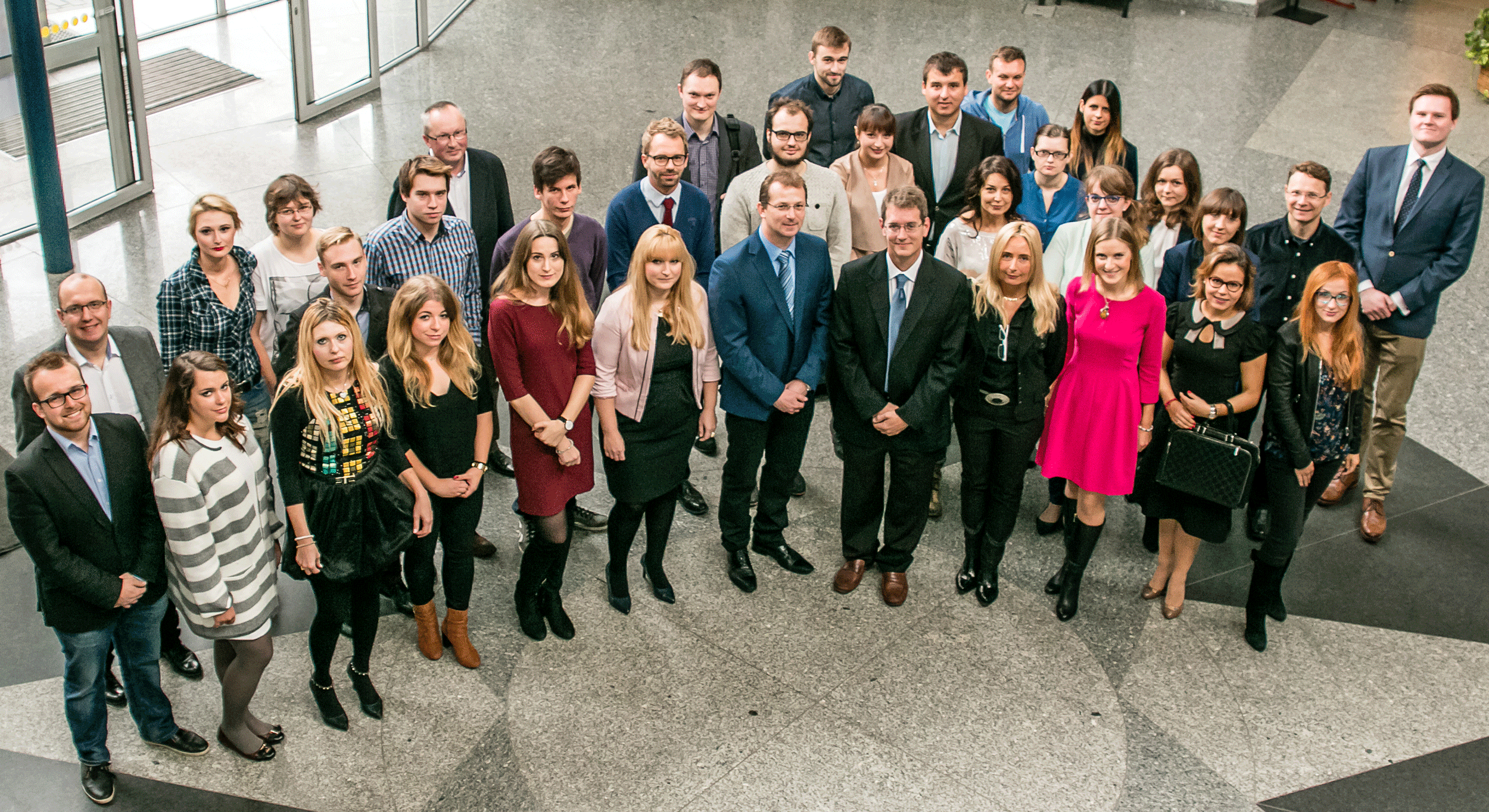 The first class of the U.S. School of Law at the University of Silesia in Poland.