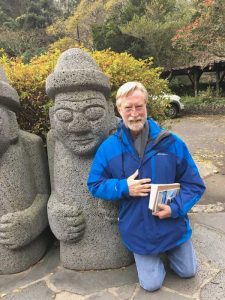 Michael Warrick visits a local temple on Jeju Island, South Korea. 