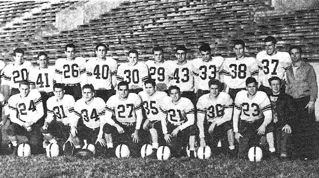 The UA Little Rock football team that attended the 1948 Sugar Bowl.
