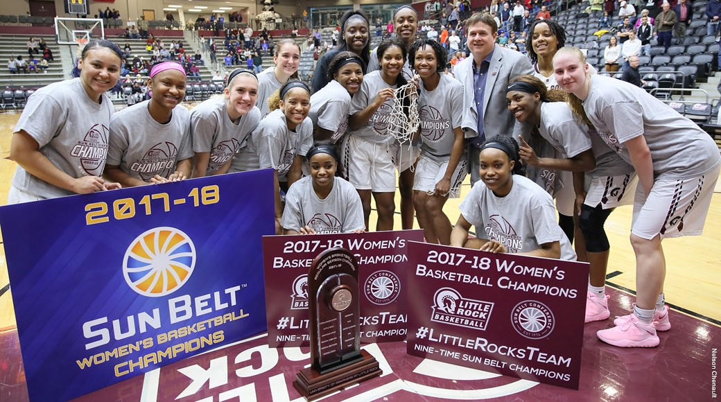 The Little Rock women's basketball team is the Sun Belt Regular Season Conference Champions.