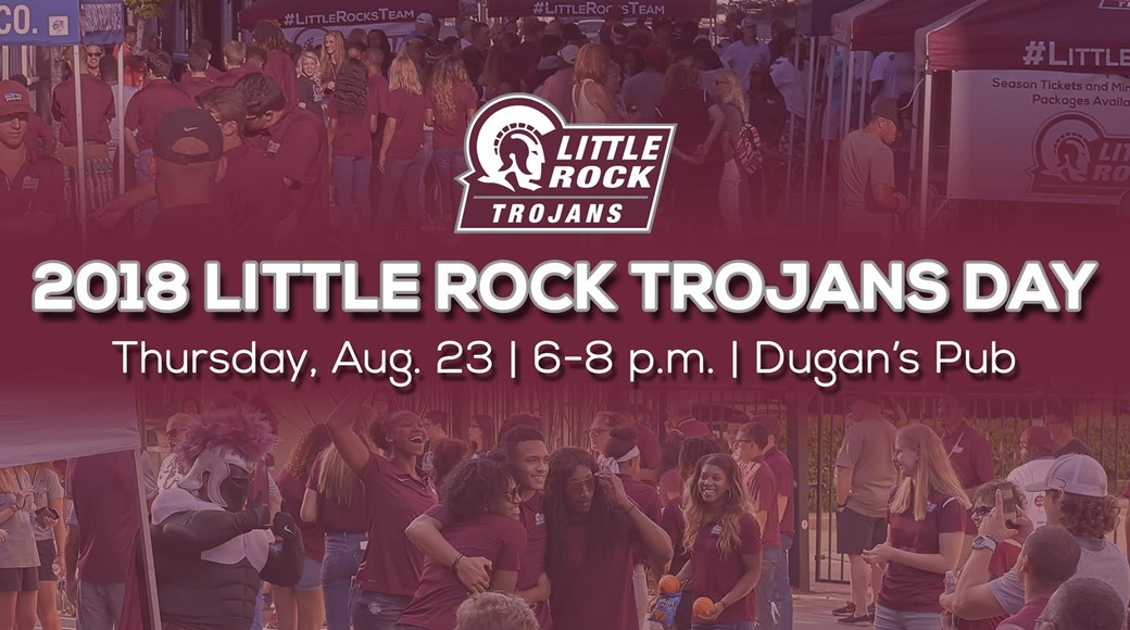 Trojan fans are invited to help kick start the 2018-19 Little Rock athletic season at the 2018 Little Rock Trojans Day, taking place Thursday, August 23 from 6-8 p.m.