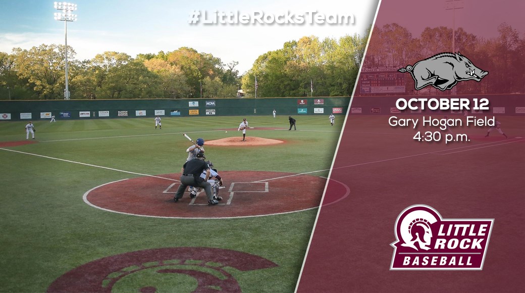 Little Rock baseball has announced a pair of exhibition contests against Southeastern Conference foes to highlight the fall practice season. The Trojans will welcome defending national runner-up Arkansas to Gary Hogan Field on Friday, October 12, before traveling to Oxford, Mississippi to face Ole Miss on Saturday, October 27.