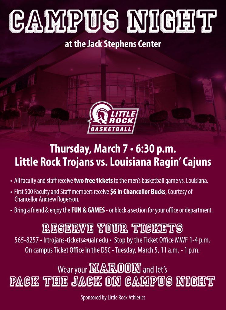 Campus Night is March 7.