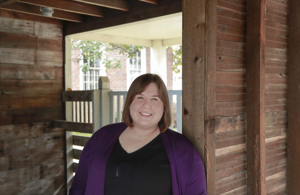 Nicole Ursin, the 2019 Whitbeck award winner, has worked at the Arkansas Historic Museum for two years. Photo by Benjamin Krain.