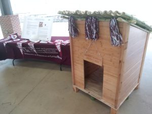 UA Little Rock students won first place in the Sustainability Competition for their build of this sustainable dog house.
