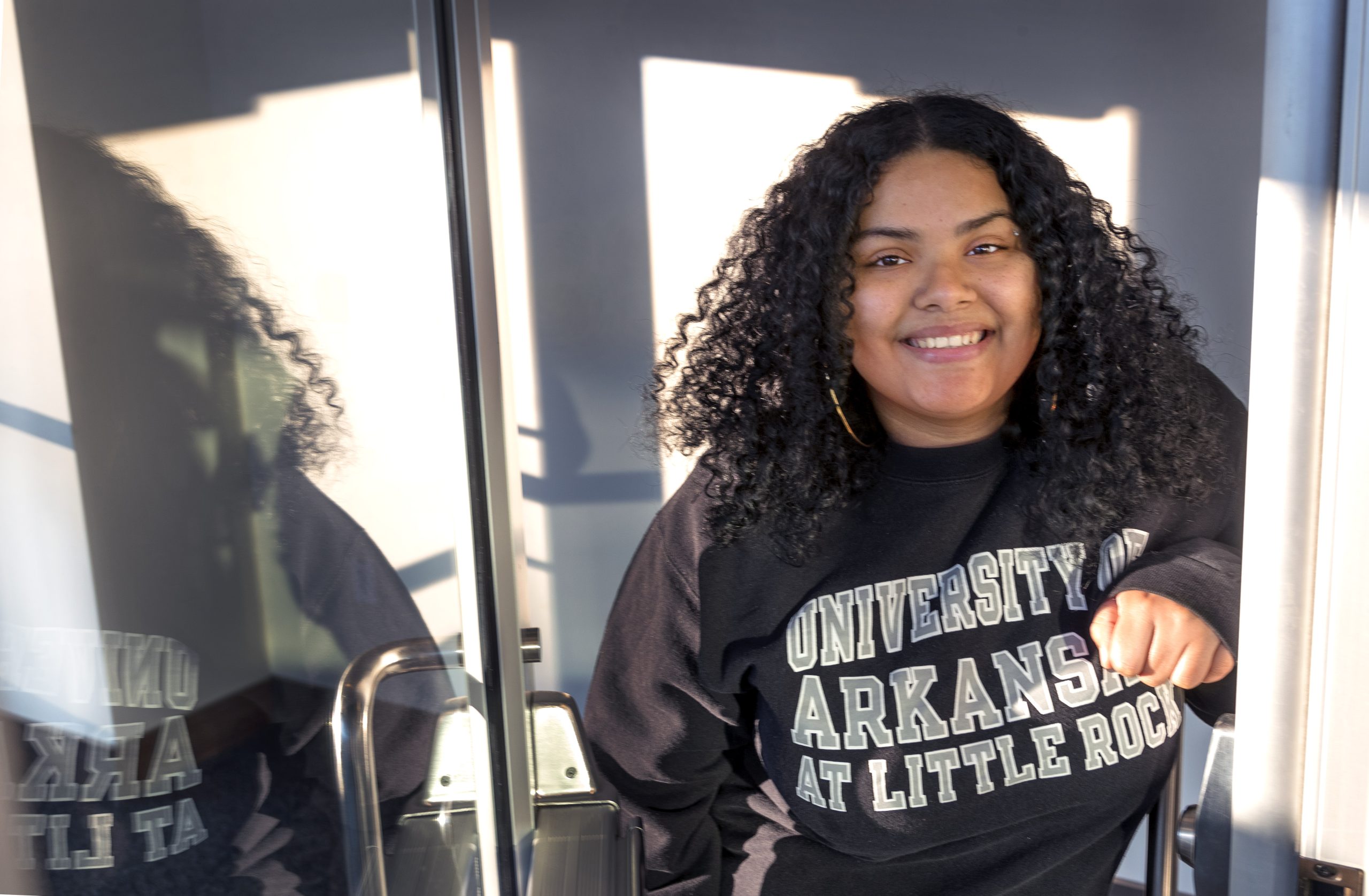 Infinity Wallace is a first-generation student who will graduate on Dec. 14 with a bachelor’s degree in criminal justice. She graduated this past May with a bachelor’s degree in social work, and is currently enrolled in the Master of Social Work program.