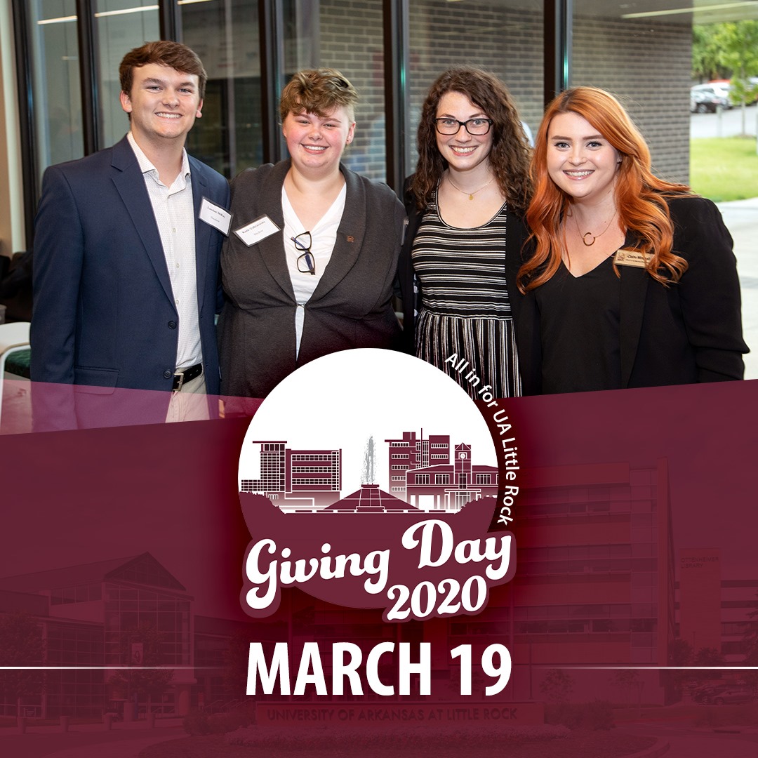 UA Little Rock will celebrate Giving Day 2020 on March 19.