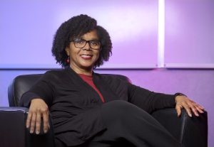 Gertrude Thompkins is a social worker on campus for the STEM and CHASSE colleges. Photo by Ben Krain.