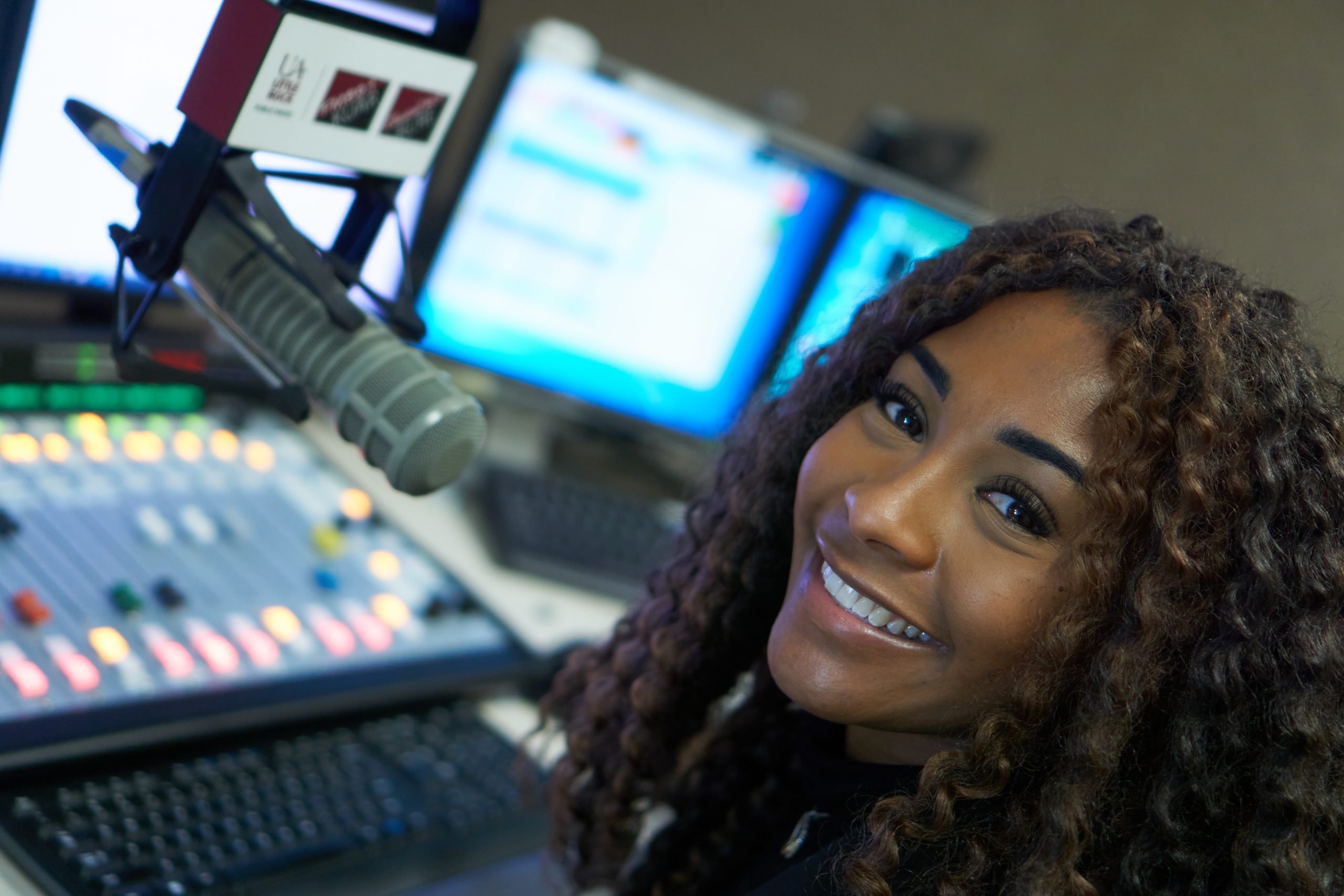 KUAR reporter Alex Brown is the 2021 recipient of the Arkansas Press Women annual scholarship. Photo courtesy of UA Little Rock Public Radio.