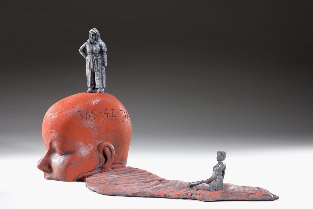 This piece by Michael Warrick will appear in a new exhibit, “Michael Warrick: Clay, Metal, Stone, Wood." 