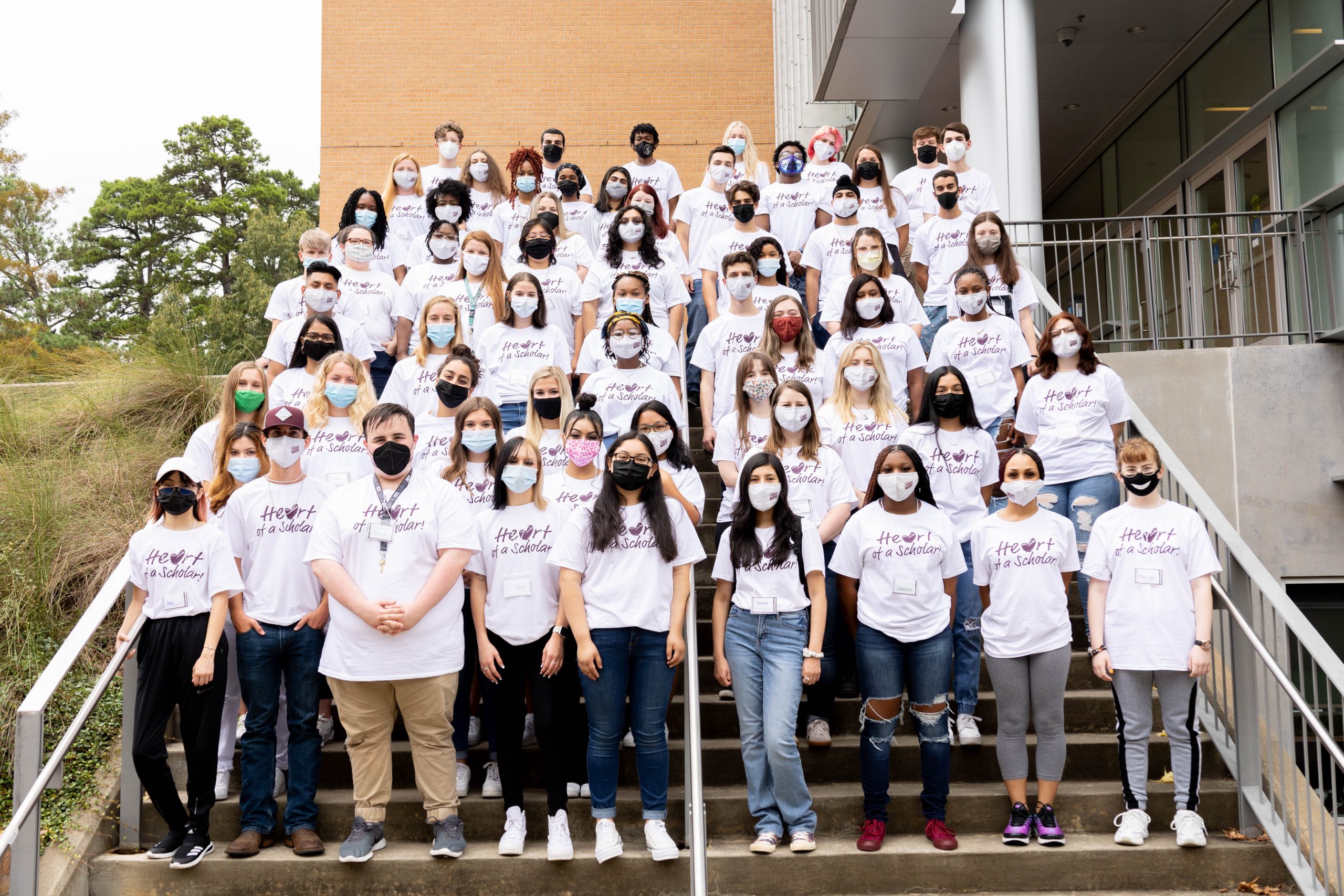 A group picture of the new Chancellor's Leadership Corps Members at UA Little Rock.