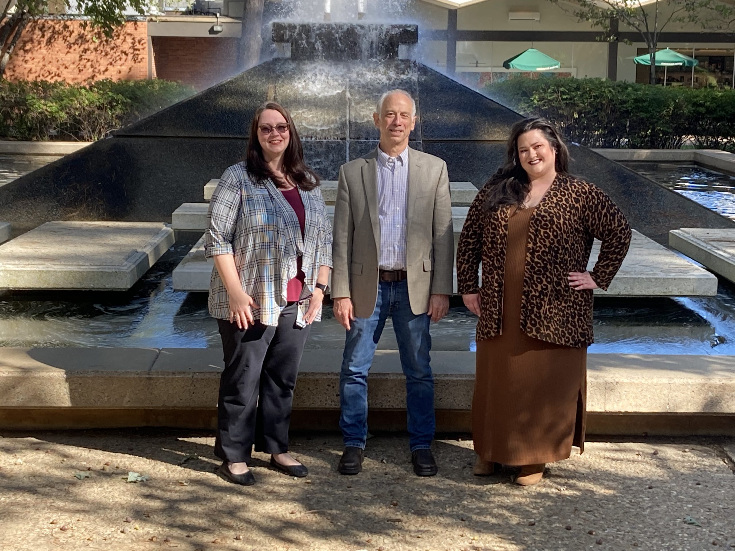 UA Little Rock has been awarded a federal grant worth more than $581,000 from the U.S. Department of Education that will help pay child care expenses for low-income students. Pictured, from left to right, are three of the UA Little Rock employees responsible for researching and writing the Child Care Access Means Parents in School grant: Heather Reed, Dr. Daryl Rice, and Cassie Jo Gehring. Photo by Angie Faller.