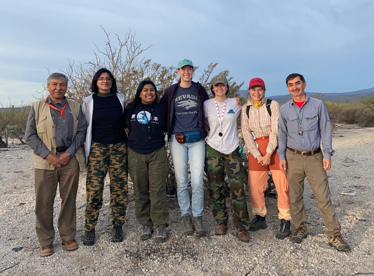 UA Little Rock student Mariela Saavedra Duran, third from right, attends an intensive research trip in Mexico in January.