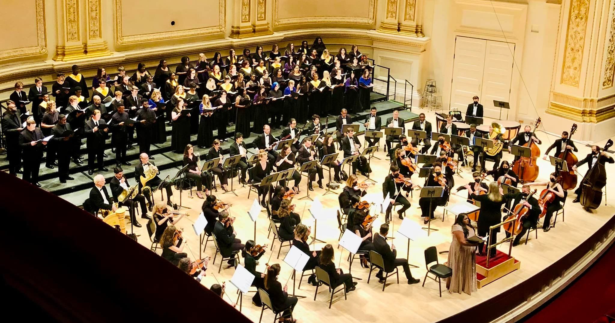 UA Little Rock Choirs students perform at Carnegie Hall on June 26.