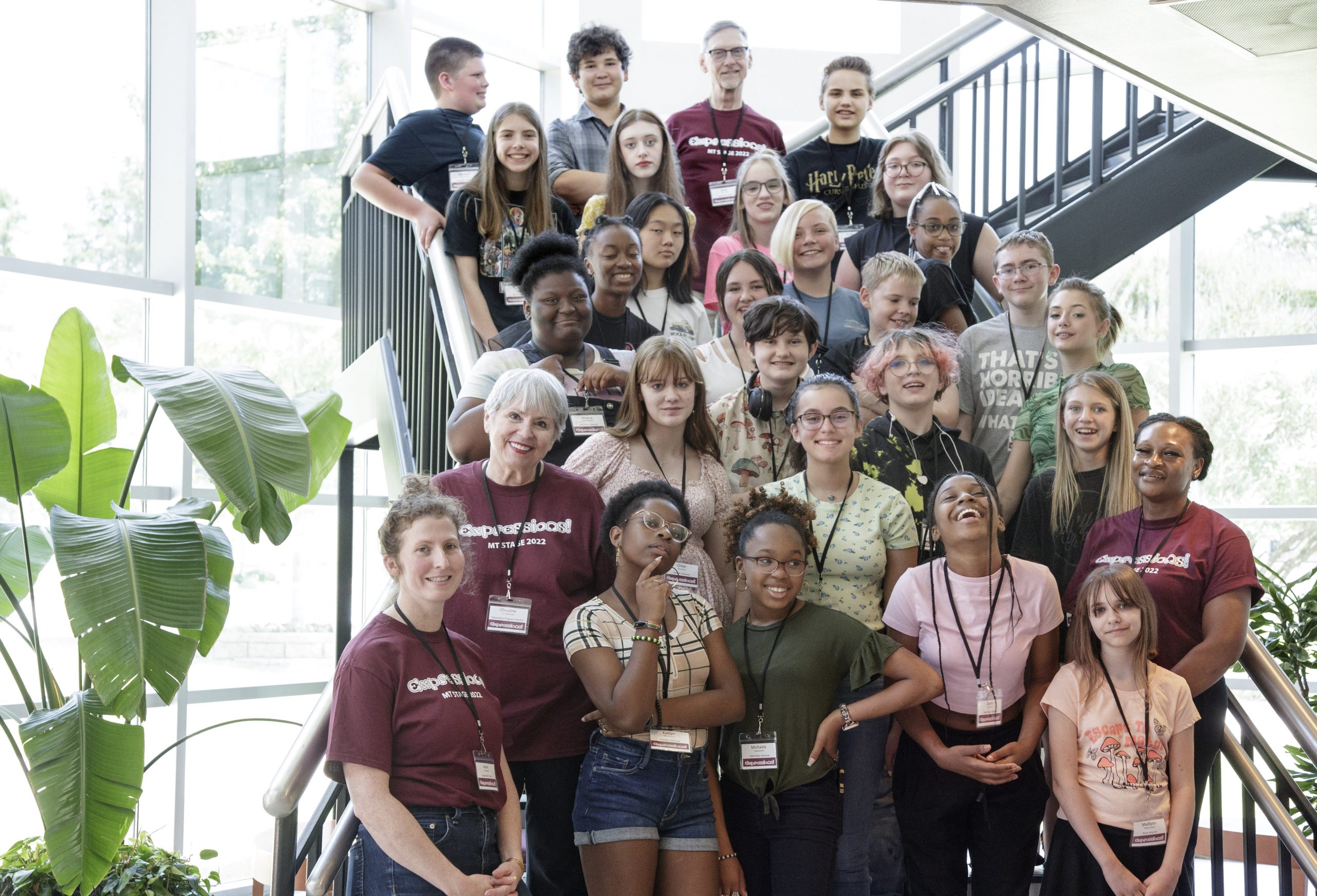 Students partricipating in the MT Stage: Expressions summer program organized by the Jodi Mahony Center for Gifted Education.