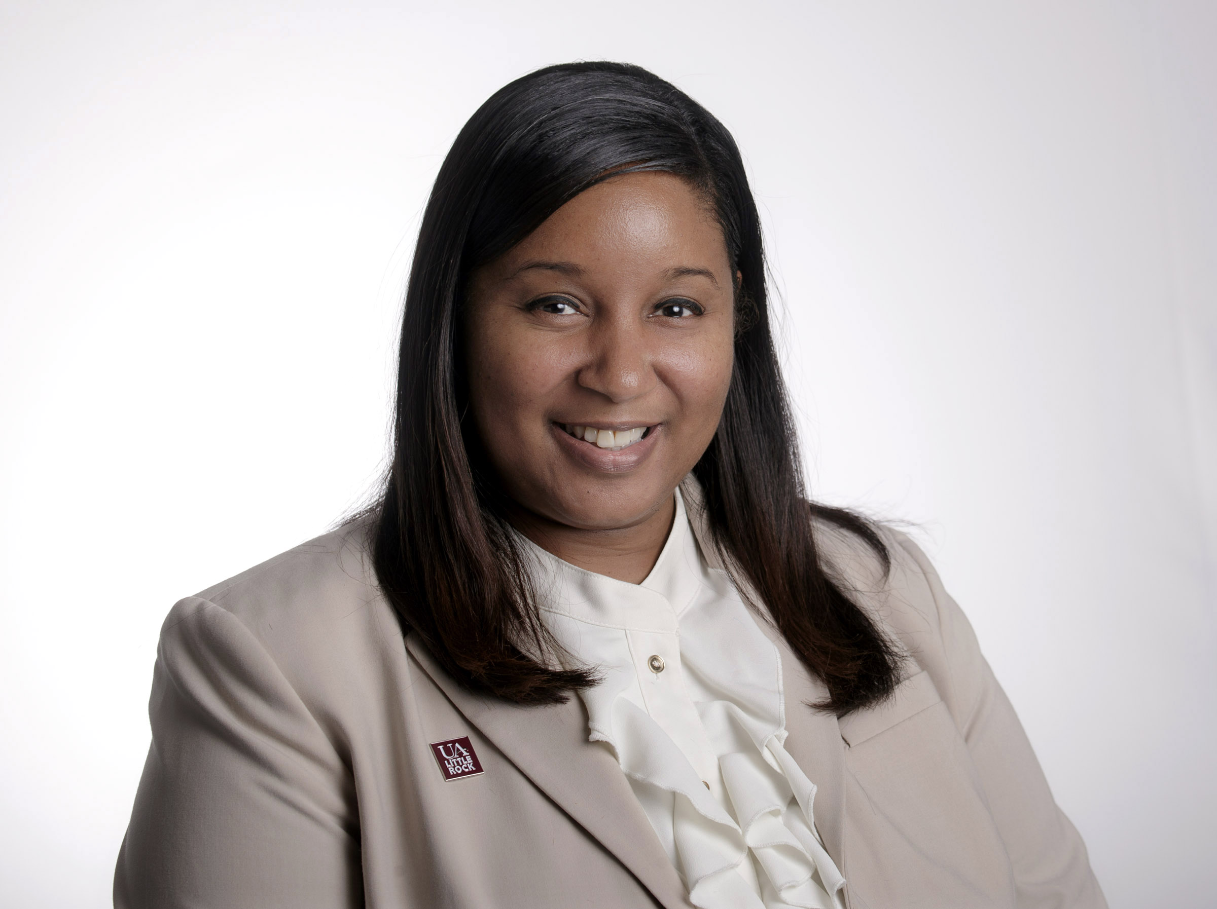 Staff headshot of Kara Brown, UA Little Rock Director of Admissions. Photo by Ben Krain.